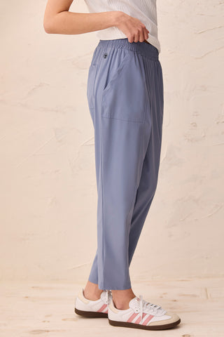 High Performance Stretch 25" Technical Capris-Dustblue