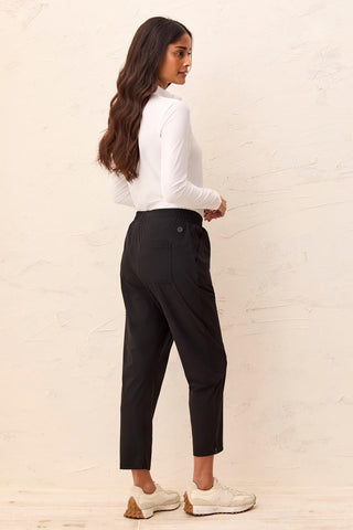 High Performance Stretch 25" Technical Pull-On Pants-Black