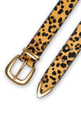 DAKOTA - 3-Piece Haircalf & Suede Belt Set-Cheetah