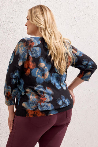 Size Inclusive Soft Knit Drop Shoulder Relaxed Sweater-Maple