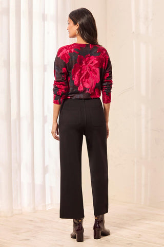 Signature Every Body Ponte High Rise Wide Leg Pants-Black