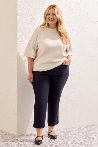Size Inclusive FLATTEN IT® Tummy Control Pull-On Ankle Pants-Sapphire