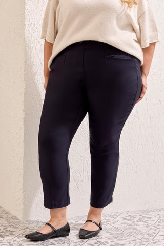 Size Inclusive FLATTEN IT® Tummy Control Pull-On Ankle Pants-Sapphire