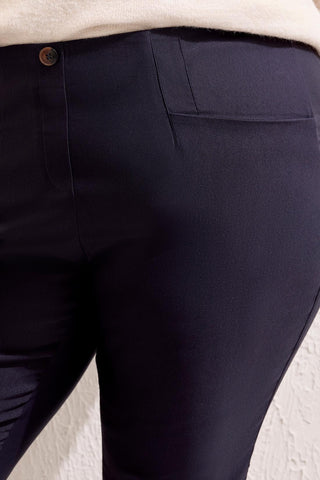 Size Inclusive FLATTEN IT® Tummy Control Pull-On Ankle Pants-Sapphire