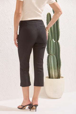 Year Round Basics Flatten It® Tummy Control Pull-On Capris-Black