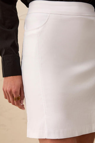 Year Round Basics Flatten It® Pull-on Skort-White