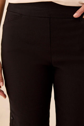 Year Round Basics Flatten It® Tummy Control Pull-On Shorts-Black