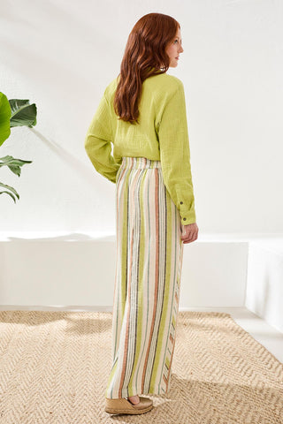Flowy Wide-Leg Pants With Pockets-Kiwizest