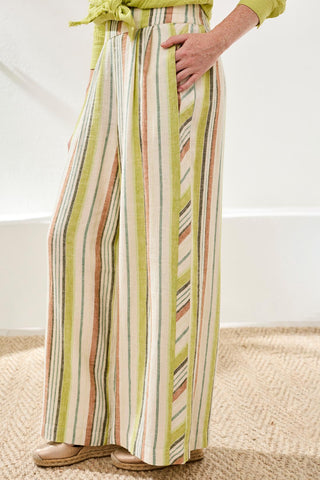Flowy Wide-Leg Pants With Pockets-Kiwizest