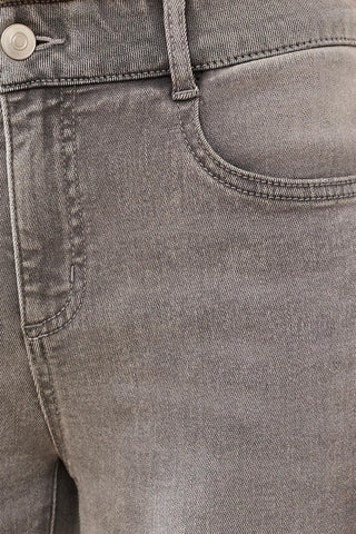 Audrey Crop Straight Leg Boundless Stretch Denim-Cloudygrey