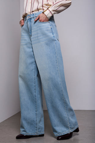 BLUE THREAD Drama Wide Leg Jenna Denim Jeans-Outoftheblue