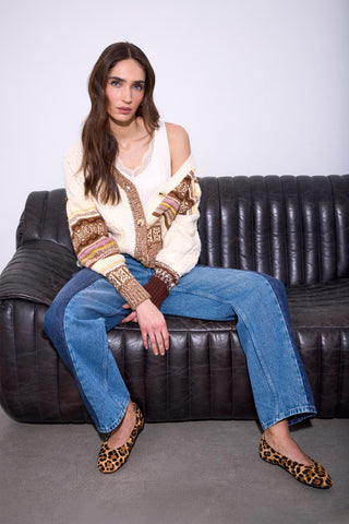 BLUE THREAD Two-Tone Straight Leg Denim Jeans-Piecesofblue