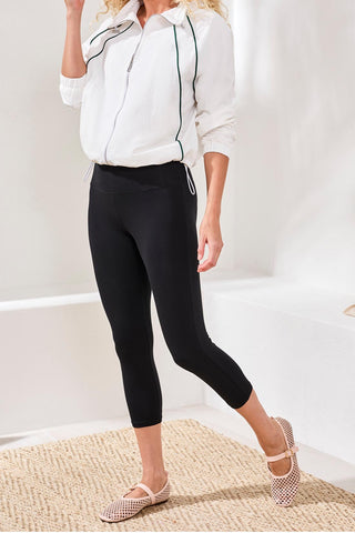 Year Round Basics Flatten It® Tummy Control 21" Leggings-Black