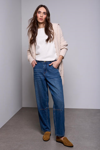 BLUE THREAD Audrey Relaxed Barrel Ankle Denim-Authenticblue