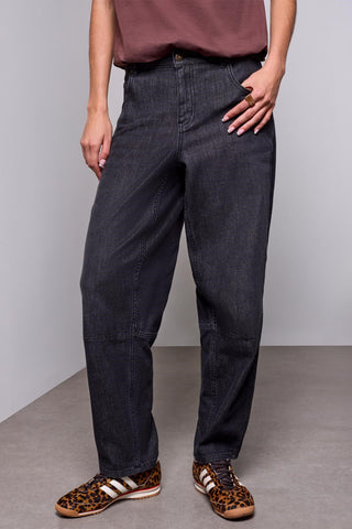 BLUE THREAD Audrey Relaxed Barrel Ankle Denim Jeans-Filmnoir