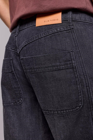 BLUE THREAD Audrey Relaxed Barrel Ankle Denim Jeans-Filmnoir