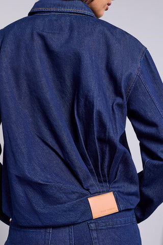 Veste En Denim BLUE THREAD À Ourlet Ballon -Après minuit