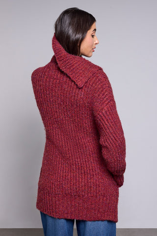 BLUE THREAD Oversized Ribbed Knit Cardigan-H pinot