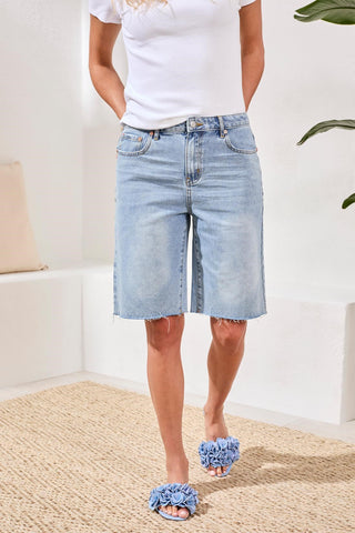 BLUE THREAD Brooke Wide Leg Denim Jorts-Eastcoast
