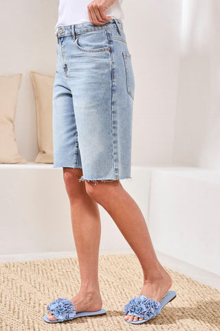 BLUE THREAD Brooke Wide Leg Denim Jorts-Eastcoast