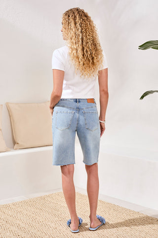 BLUE THREAD Brooke Wide Leg Denim Jorts-Eastcoast