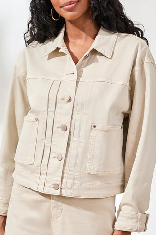 Veste En Jean Stretch À Boutons-Canvas