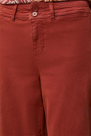 Comfort Stretch High Rise Palazzo Pants-Henna