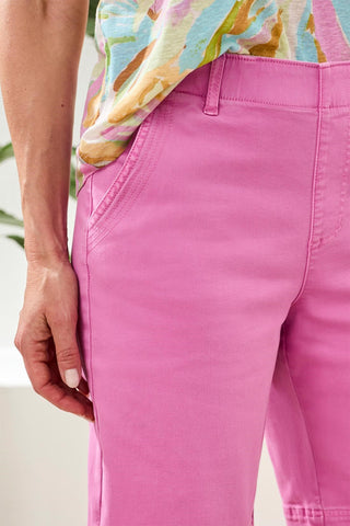 Comfort Stretch Pull-On Bermuda Shorts-Wisteria
