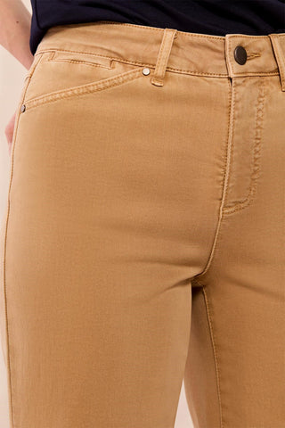 Comfort Stretch Wide Leg Pull-On Pants-Sesame