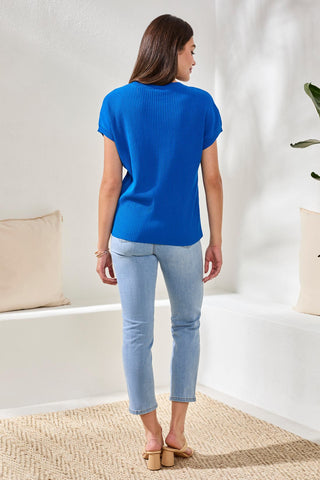Pull Dolman À Manches Courtes Avec Poche-Mer Turque