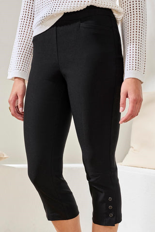 Pantsacourt Ajusté Flatten It® Avec Fente À Pression-Noir