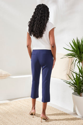 Pantsacourt Ajusté Flatten It® Avec Fente À Pression-Bleu Jet