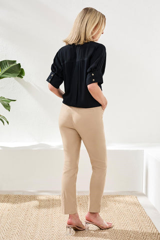 Flatten It® Slim Pull-On Ankle Pants-Beach