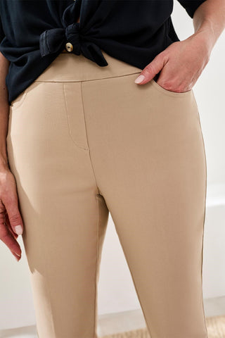 Flatten It® Slim Pull-On Ankle Pants-Beach