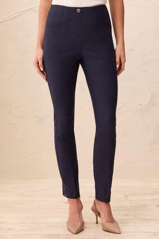 Pantalon À La Cheville À Enfiler Silhouette Mince Flatten It®-Saphir