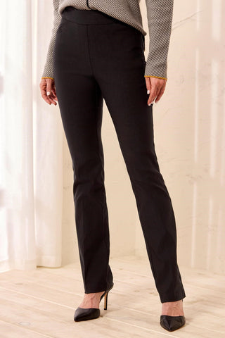 Pantalon À Enfiler À Jambe Droite Flatten It®-Noir