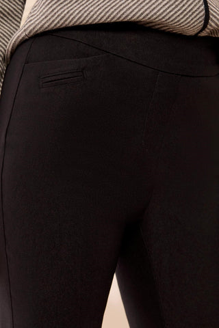 Pantalon À Enfiler À Jambe Droite Flatten It®-Noir