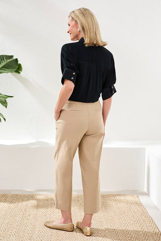 Flatten It® Tummy Control Wide Leg Pull-On Capris Pants-Beach