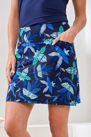 UPF 50+ High Performance Stretch Skort-Blue surf