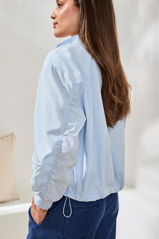 Lightweight Cotton Windbreaker With Elasticated Sleeves-Saltwater