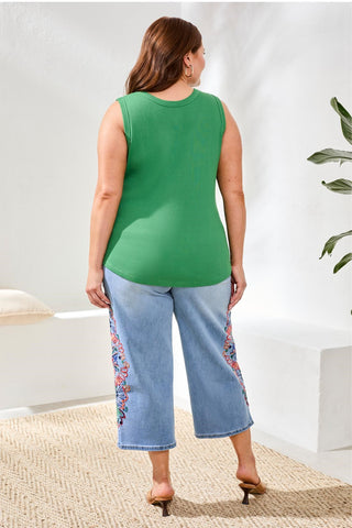 Plus Wear-Two-Ways Versatile Tank Top-Mojito
