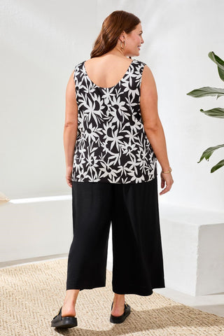 Size Inclusive Wear Two Ways Reversible Cami-Black