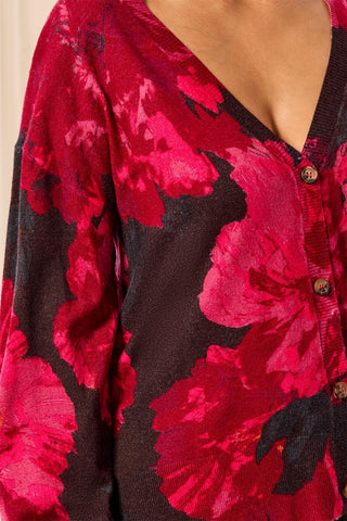 Soft Knit Lightweight V-Neck Sweater Cardigan-Jazzy