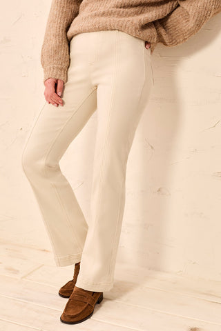 Soft Stretch Twill Front Seam Pull-On Pant-Birch