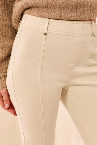 Soft Stretch Twill Front Seam Pull-On Pant-Birch