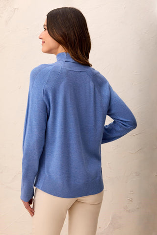Chandail À Col Roulé Montant En Mélange De Viscose Doux-Stellaire