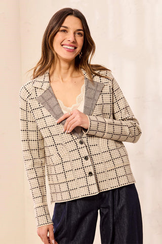 Soft Viscose Long Sleeve Lapel Collar Button Front Cardigan-Espresso