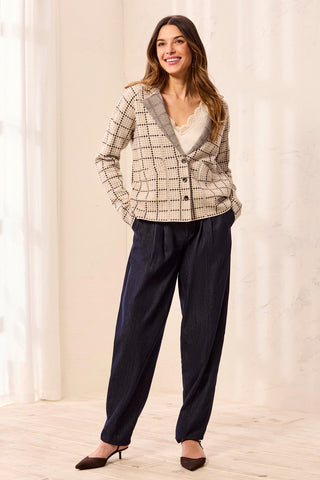 Soft Viscose Long Sleeve Lapel Collar Button Front Cardigan-Espresso