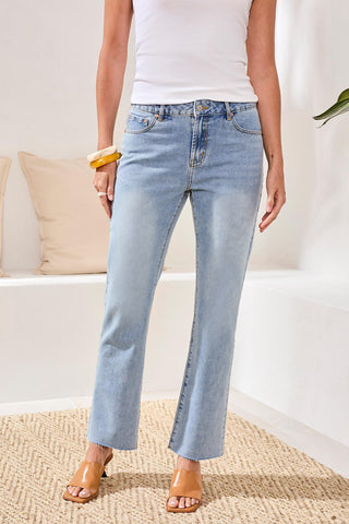 BLUE THREAD Sophia Curvy 90S Straight Leg Denim Jeans-Eastcoast