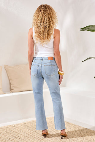 BLUE THREAD Sophia Curvy 90S Straight Leg Denim Jeans-Eastcoast
